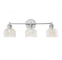 Savoy House Meridian M80035CH - 3-Light Bathroom Vanity Light in Chrome