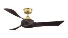 Fanimation MAD8530BS - Wrap Custom Indoor/Outdoor Ceiling Fan DC Motor- Brushed Satin Brass