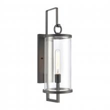 ELK Home 89493/1 - Hopkins 24'' High 1-Light Outdoor Sconce - Charcoal Black